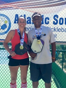 Lee-Anna Camper-Davon Martin won gold in their 4.5 Mixed Division. Both Camper and Martin would go on to finish the tournament with 3 gold medals each.