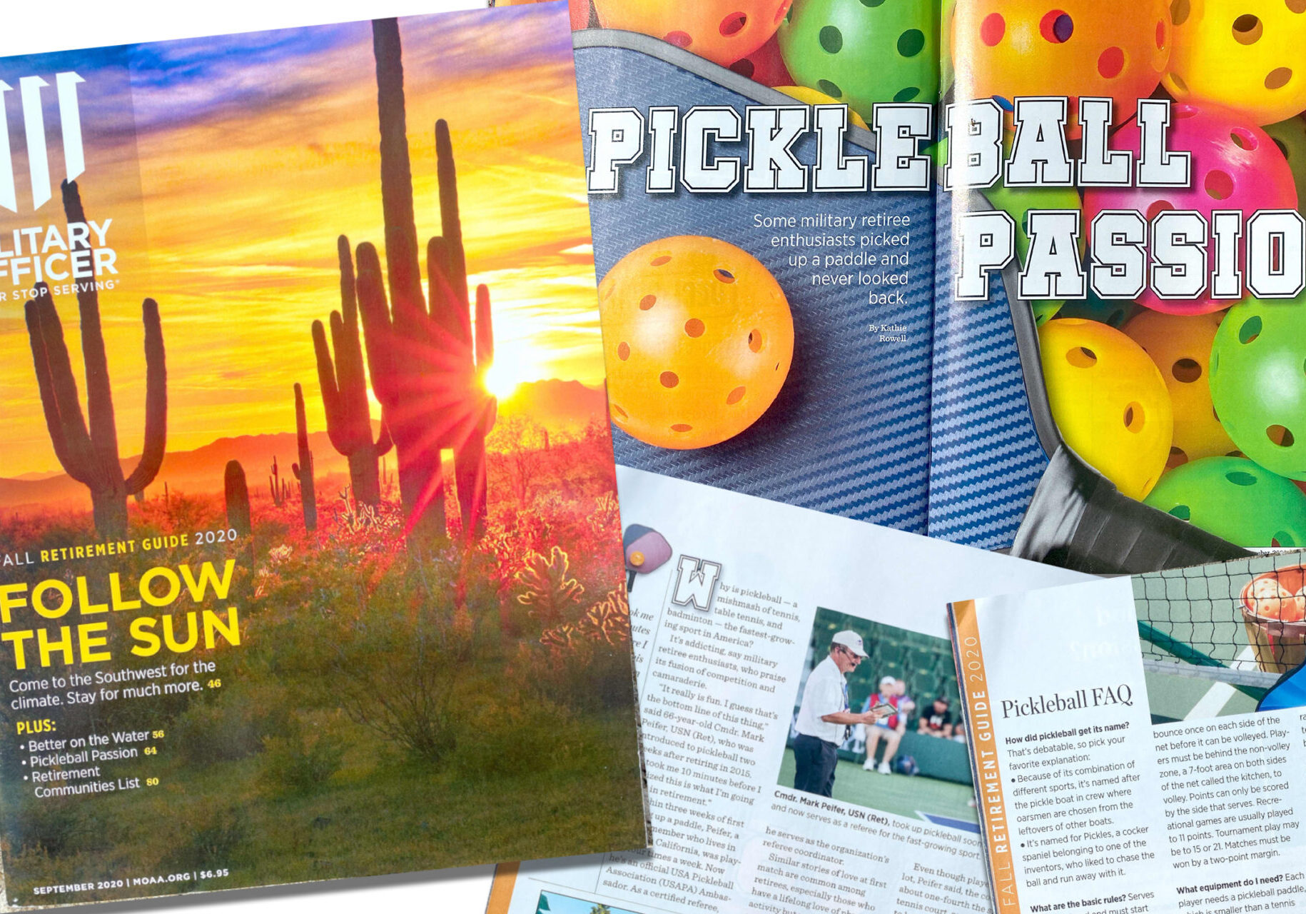 MOAA Magazine USA Pickleball feature